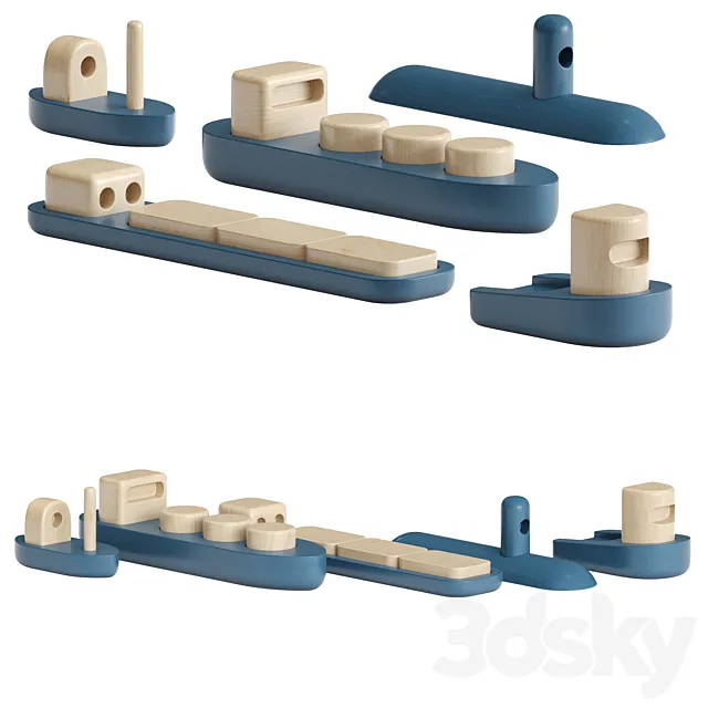 Toys Permafrost Shipping Complete Set 3DModel