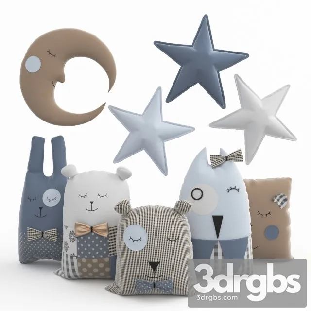 Toys Pillow 3D Model Free