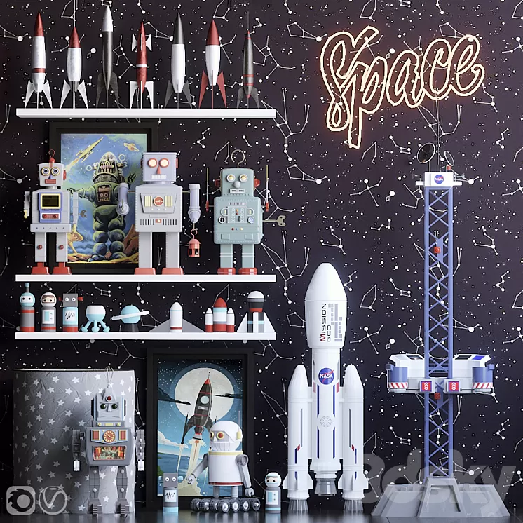 Toys Space 3D Model