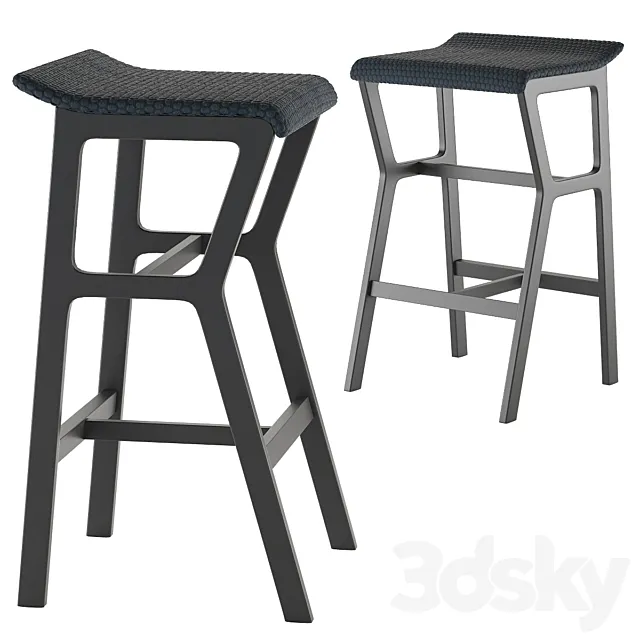 Traba Nhino bar stool 3D Model