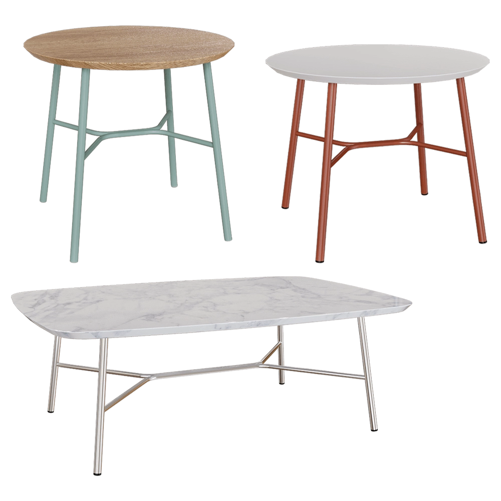 TrabÀ - Small table Yuki 3D Model