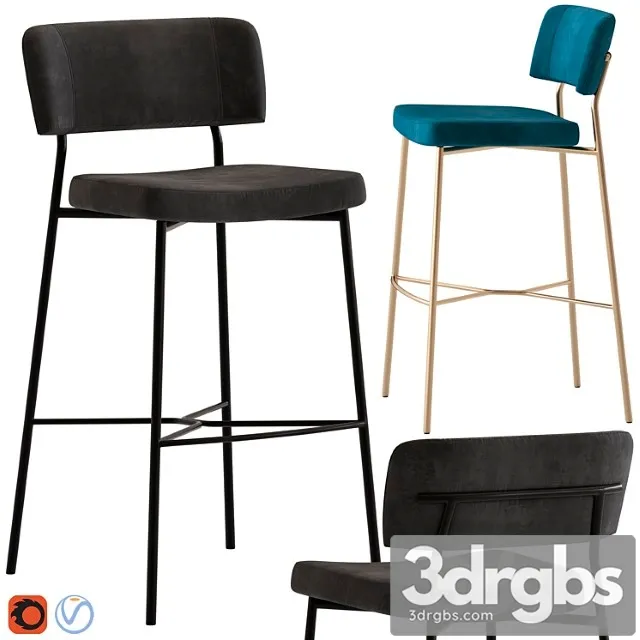 Traba stool marlen 2 3D Model Free