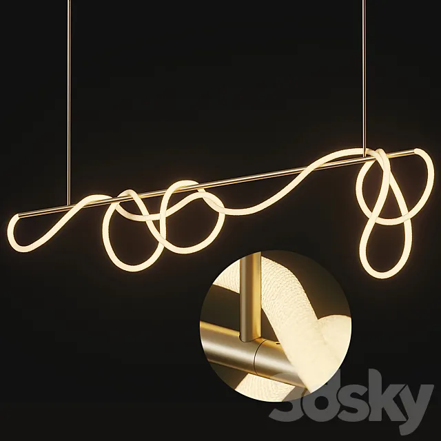 Tracer Bar II Long Rope from Luke Lamp Co 3D Model