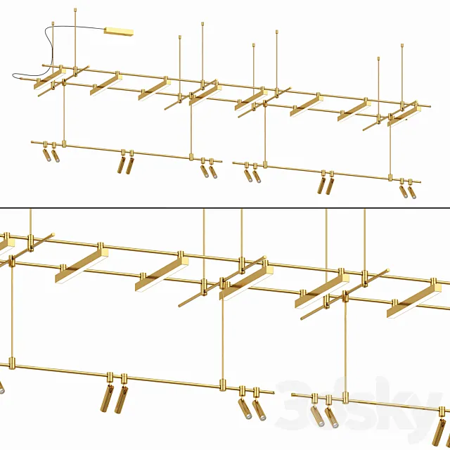 Track light Liberty spot T Liberty line Liberty glass V by Forstlight 3D Model
