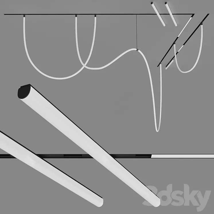 Track system Centersvet FREELIGHT\/ TUBE\/ LINE 3D Model Free Download