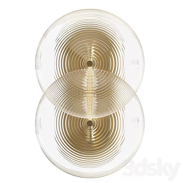 Tracy glover studio Double Rondel Sconce 3D Model