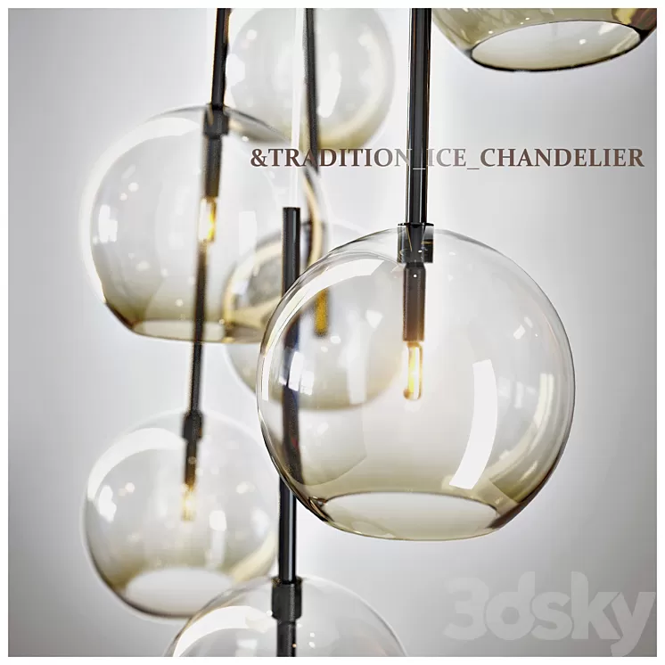 & TRADITION ICE CHANDELIER 3D Model