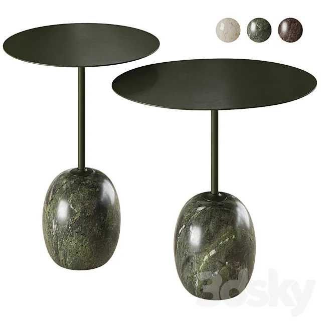 &Tradition Lato LN8 LN9 coffee table set 3D Model