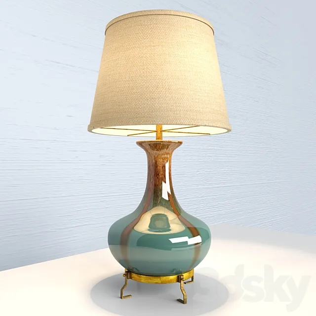Traditional table lamp 3D Model