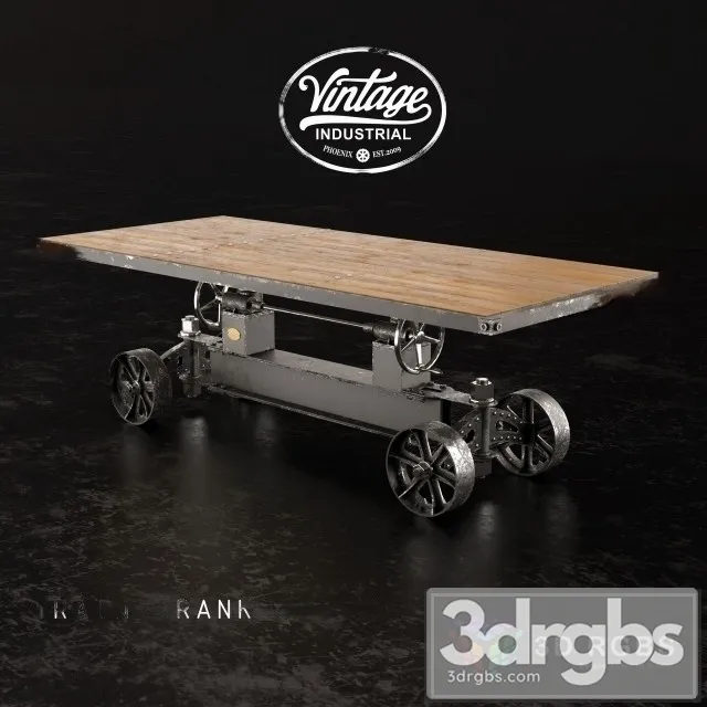 Train Crank Table 3D Model Free
