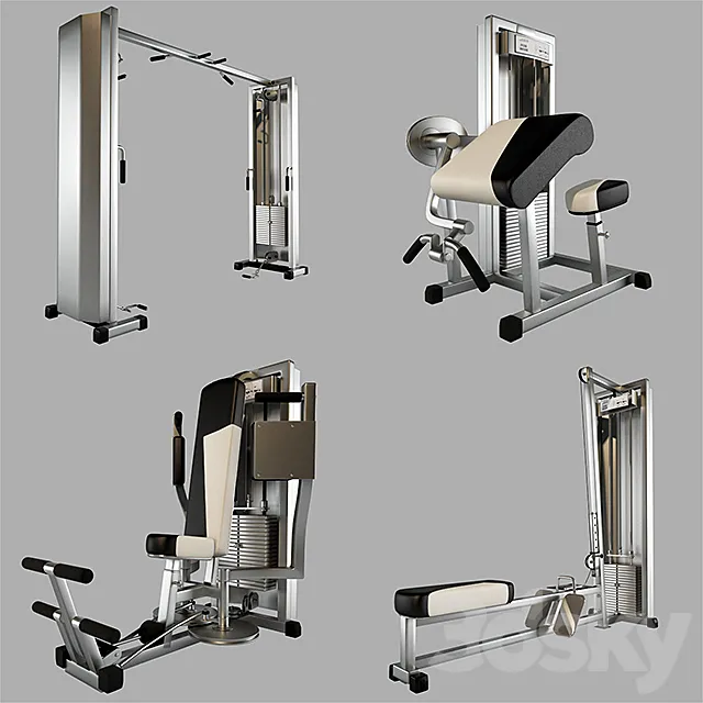 Trainers Technogym _ GYM MACHINE 3D Model