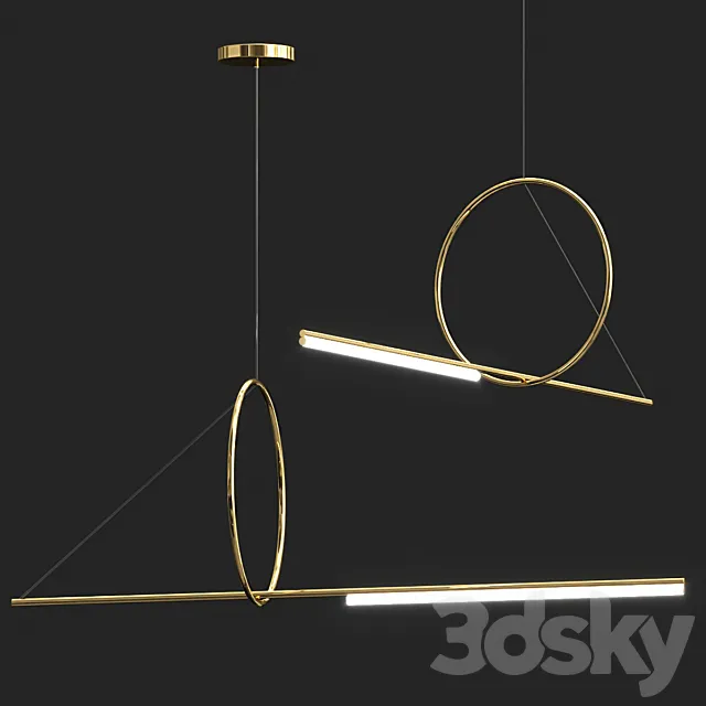 Trait Led Pendants 3D Model