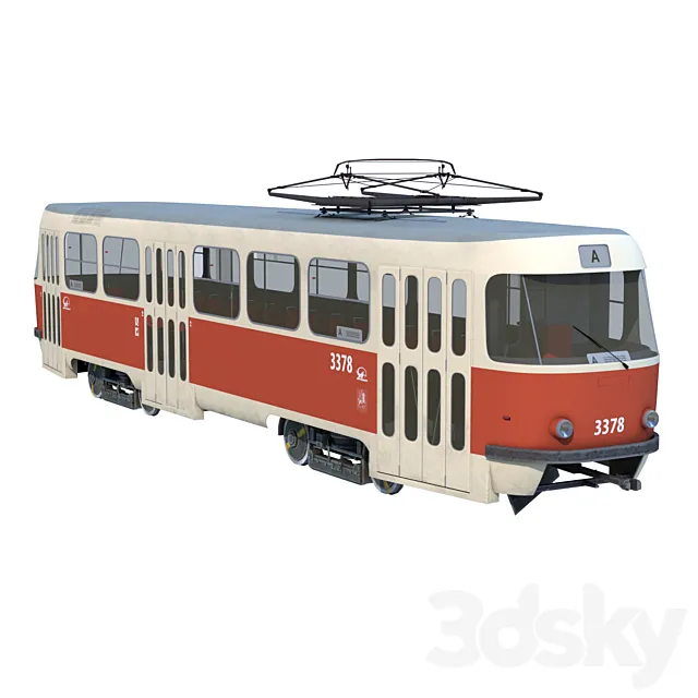 Tram Tatra T3 3D Model