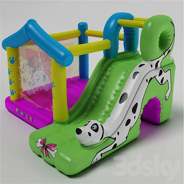 Trampoline Dalmatians 3D Model
