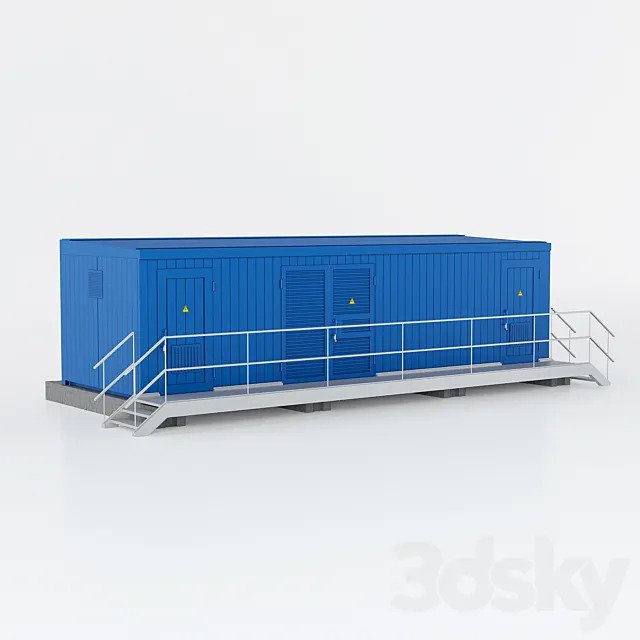 Transformer substation 3D Model