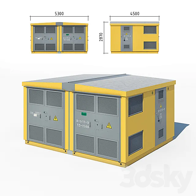 Transformer substation (MITS) 3D Model