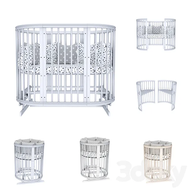 Transforming bed with pendulum ANGEL (Ascona) 3D Model