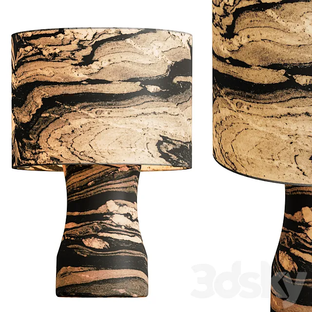 translucent stone - Table Lamp 02 3DModel