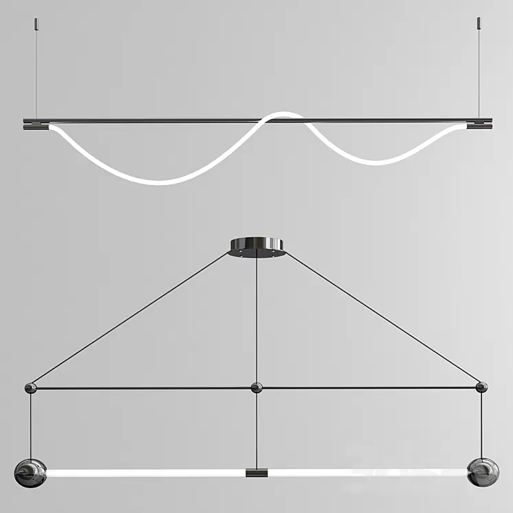 Trapeze & Surrey Chandelier 3D Model