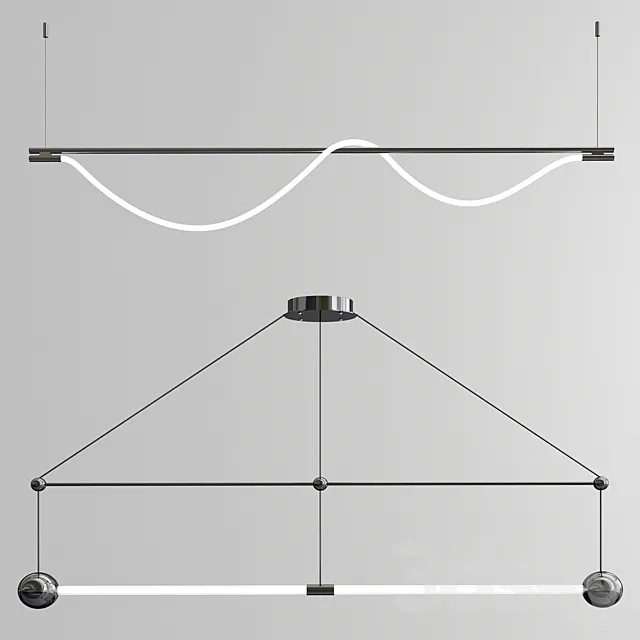 Trapeze & Surrey Chandelier 3DModel