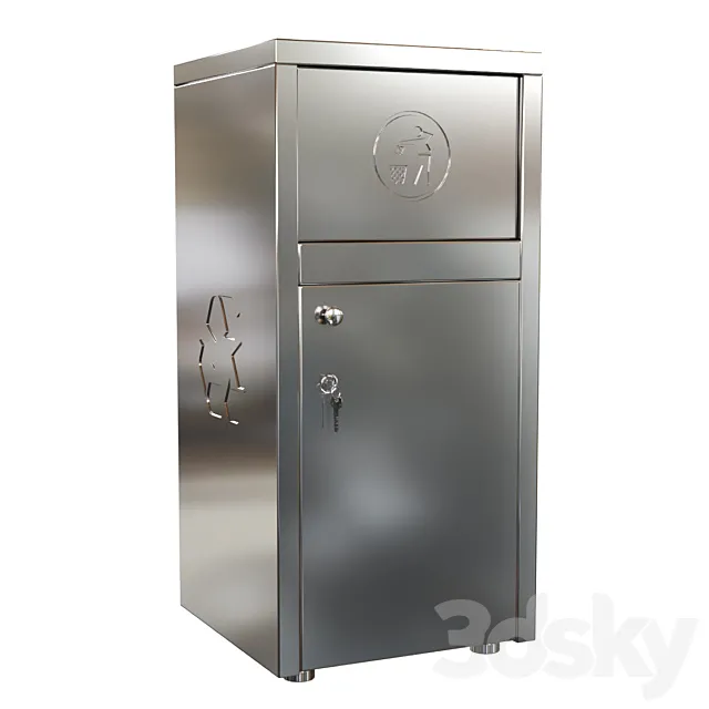 Trash Bin 3D Model