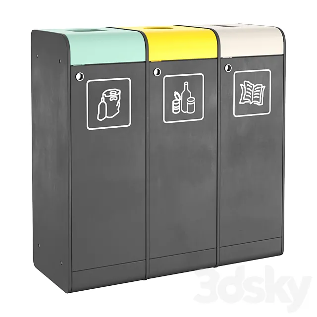 Trash bins 3D Model