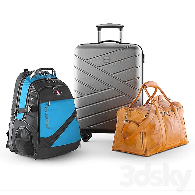 Travel bag set 3DModel