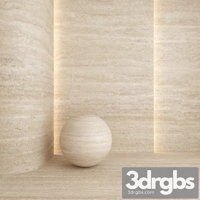 Travertine 01 Light 3D Model Free