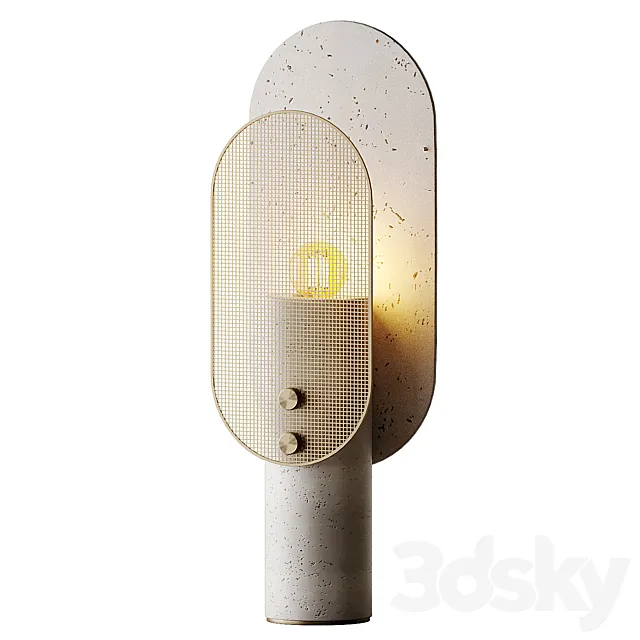 Travertino Nostalgia Table Lamp by Saccal Design House Free Download