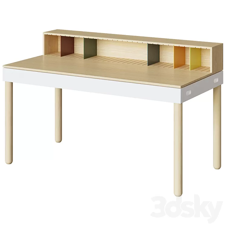 Tray Bureau table 007470 3D Model