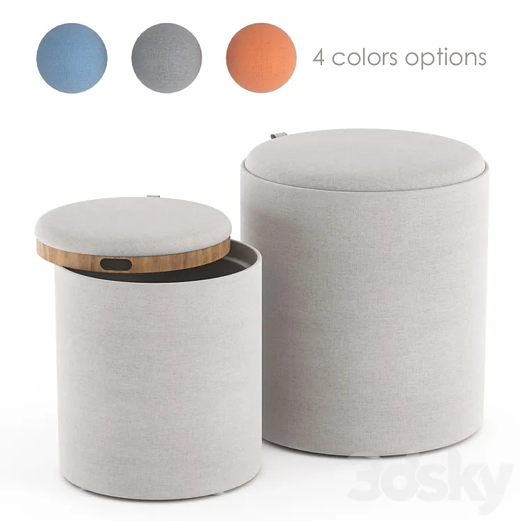 Tray Nesting Ottoman Set Free Download