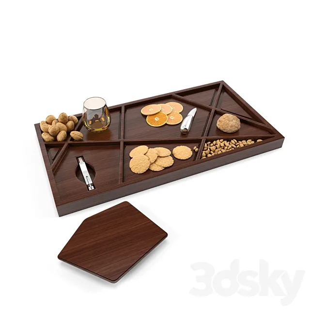 Tray of treats 3D Model