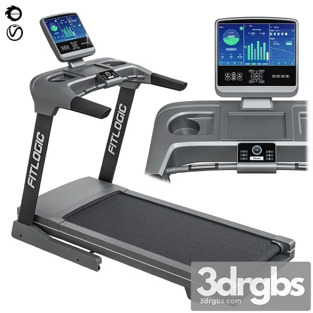 Treadmill FitLogic 3D Model Download