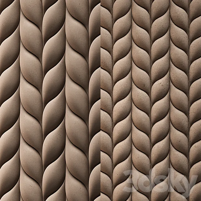 TRECCIA By 3D 3D Panel - Surface 3D Model