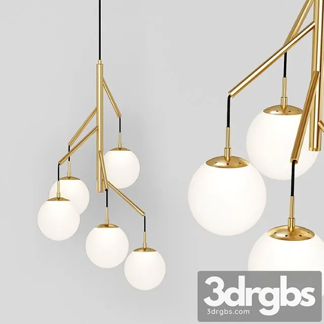 Tree chandelier 3D Model Free