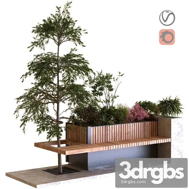 Tree in box set 021 3D Model Download