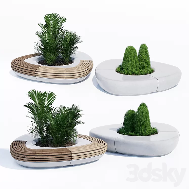 Tree line 3D Model