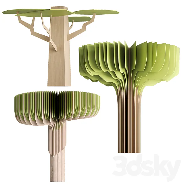 Trees for the play area 3D Model