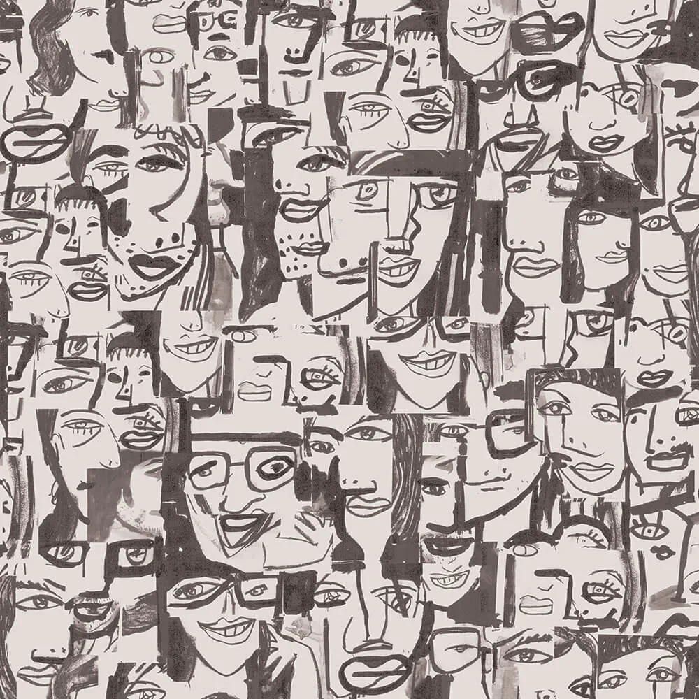 Tres Tintas - Wallpaper Caras Tres 1994-4 3D Model