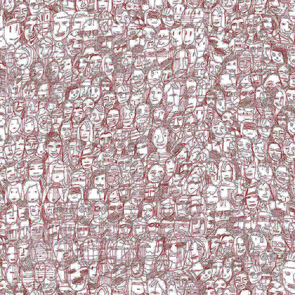 Tres Tintas  - Wallpaper Mil Caras 1995-7 3D Model