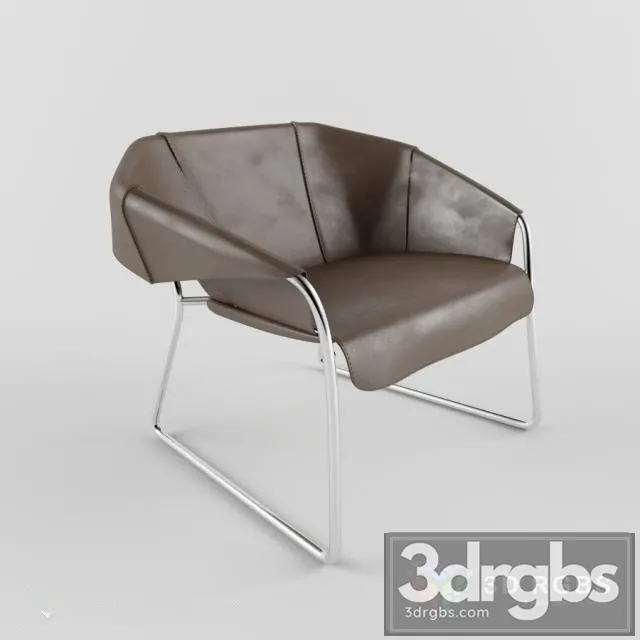 Tresanto Khaki Velvet Chair 3D Model Free