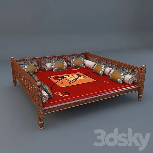 trestle-bed 3D Model