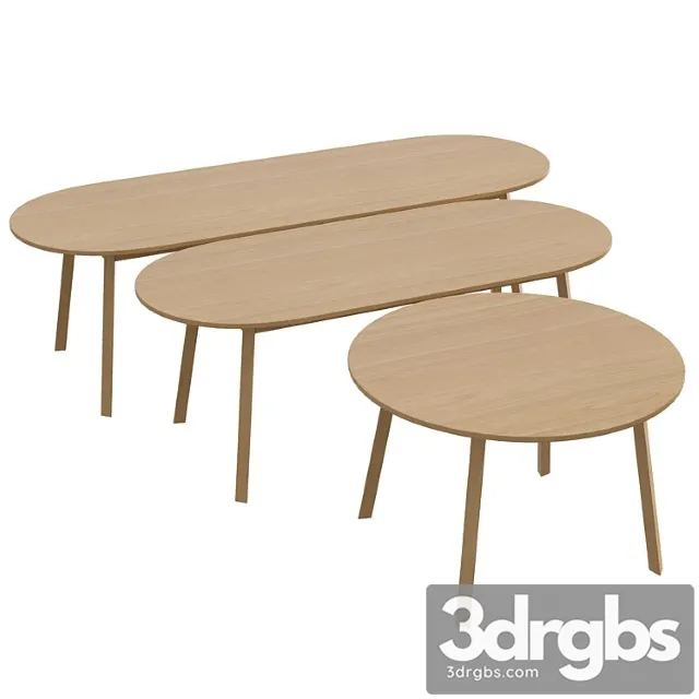 Triangle leg table 2 3D Model Download