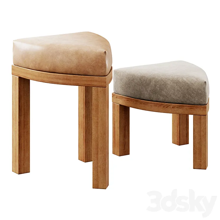 Triangle Ottoman By Nestroots 3D Model Free