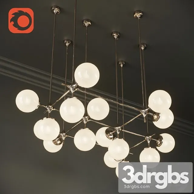 Tribeca Loft Chandelier Maximum 3D Model Download