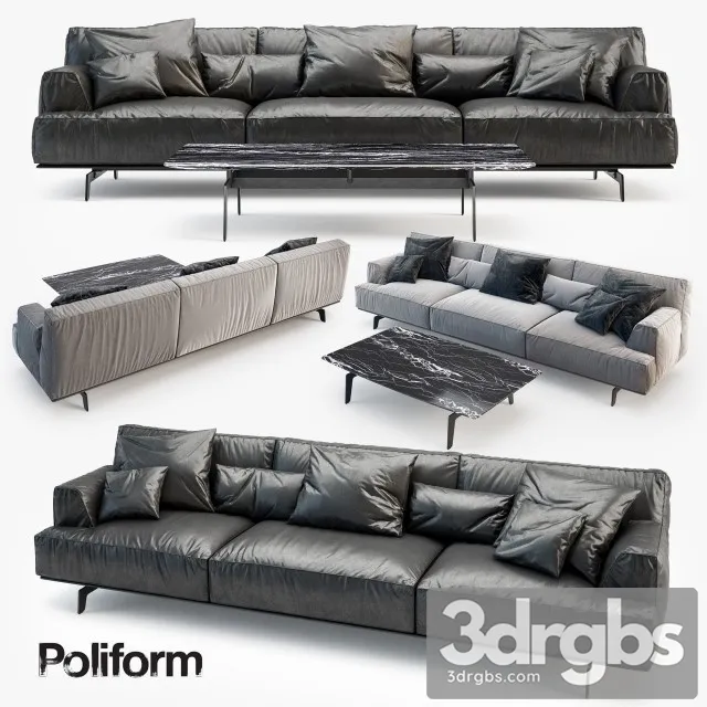 Tribeca Sofa Set 3D Model Free