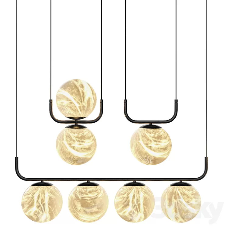 Tribeca Standing Lamps Part 1 by Alma Light 3D Model