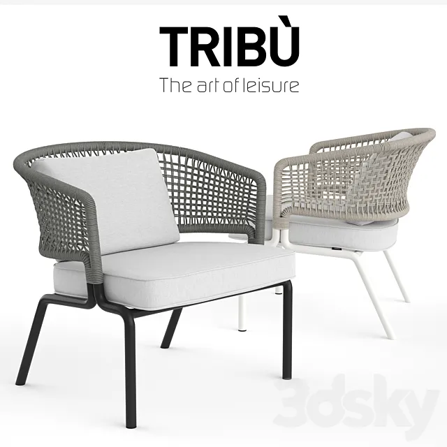 TRIBU Contour Clubchair 3DModel