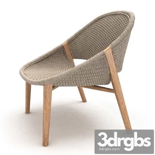 Tribu elio handwoven armchair 3d model 3D Model Free
