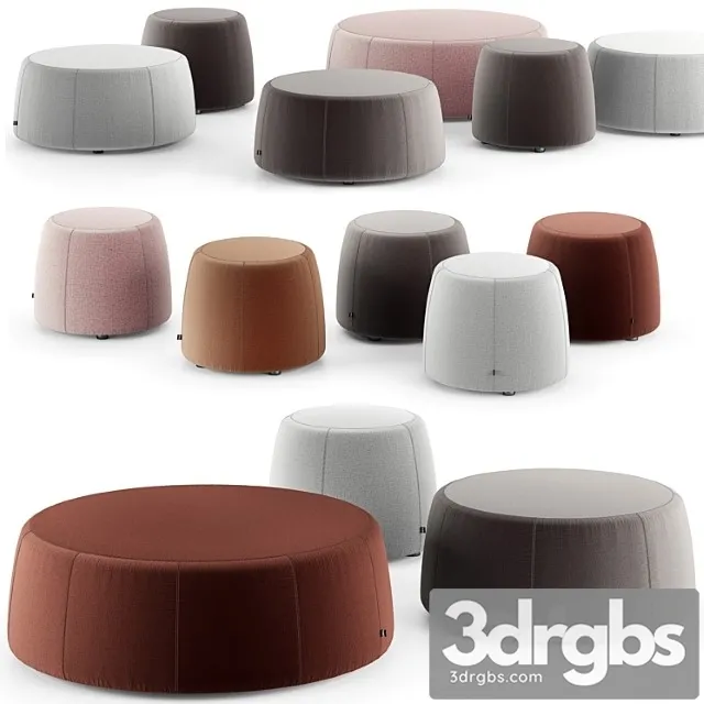 Tribu nomad poufs 2 3D Model Free